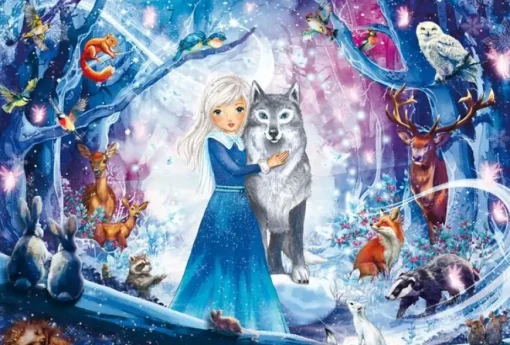 Puzzle Princess in the Snowy Forest