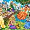 Puzzle Princesses in the garden