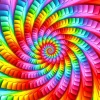 Puzzle Psychedelic Rainbow Spiral