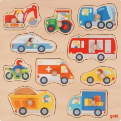 Puzzle Puzzle Drevená vkláda膷ka Dopravné prostriedky