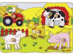 Puzzle Puzzle Drevená vkláda膷ka Na farme