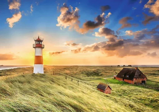 Puzzle Puzzle Premium Plus Photo Odyssey: List-Ost Lighthouse, Germany