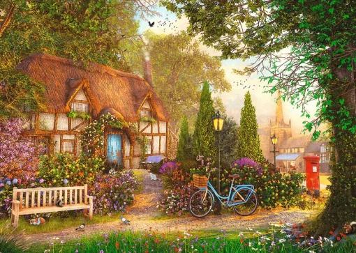 Puzzle Puzzle Premium Plus Tea Time: Thatched Cottage