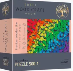 Puzzle Rainbow butterflies wooden