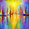 Puzzle Rainbow Sailboats 1000