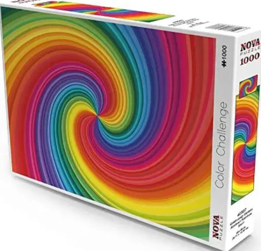 Puzzle Rainbow Swirl Spiral