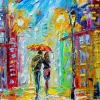Puzzle Rainy Romance in the City