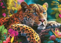 Puzzle Reclining Leopard