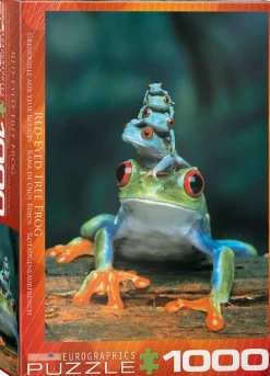 Puzzle Red-Eyed Tree Frog