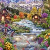 Puzzle River in Mountains