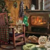 Puzzle Robert Giordano:  Kittens by the Stove