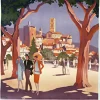 Puzzle Roger Broders - Grasse, la Ville des Fleurs et des Pafums, 1927