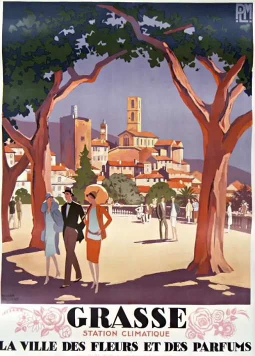 Puzzle Roger Broders - Grasse, la Ville des Fleurs et des Pafums, 1927
