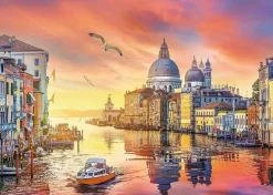 Puzzle Romantic Sunset: Venice, Italy