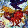 Puzzle Sally Rich: Wolves in a Blue Wood II