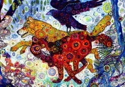 Puzzle Sally Rich: Wolves in a Blue Wood II