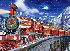 Puzzle Santas Coming to Town