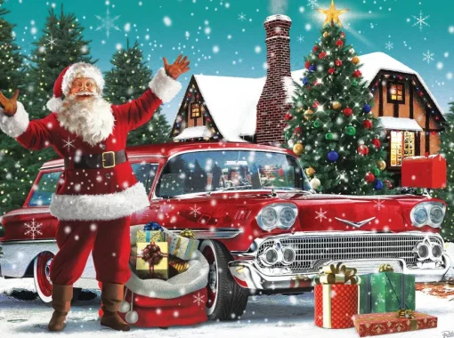 Puzzle Santa's New Ride 1000