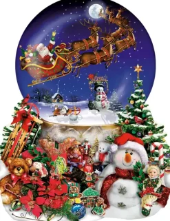Puzzle Santa's Snowy Ride