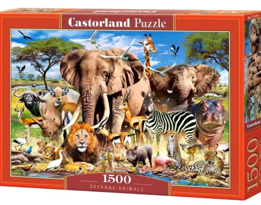 Puzzle Savanna Animals 1500