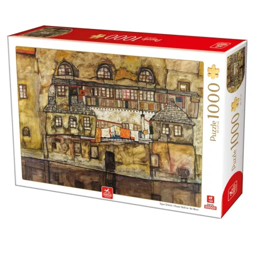 Puzzle Schiele: House Wall on the River