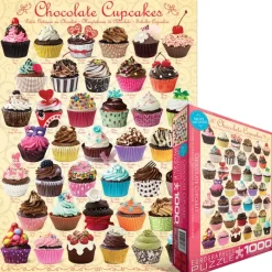 Puzzle Schokoladen-Cupcakes
