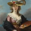 Puzzle Self-portrait in a Straw Hat