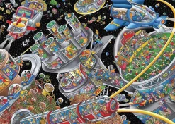 Puzzle Skelton Steve: Space Colony