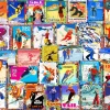 Puzzle Ski Stamp Posters
