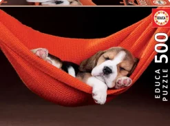 Puzzle Sleeping in a hammock