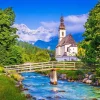 Puzzle Small Church in Ramsau, Germany