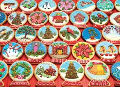 Puzzle Snow Globe Cookies