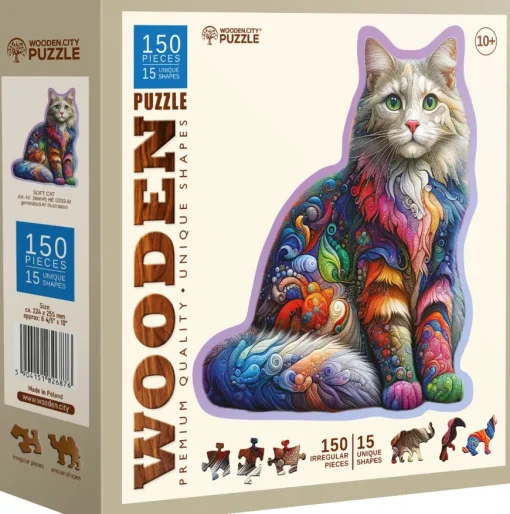 Puzzle Soft Cat wooden