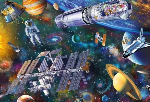 Puzzle Space fun 100