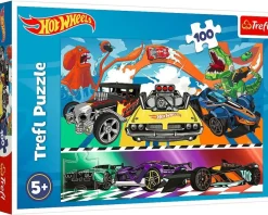 Puzzle Speeding Hot Wheels cars 100