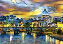 Puzzle St. Peter s Basilica And The St. Angelo Bridge