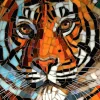 Puzzle Stained Glass Tiger