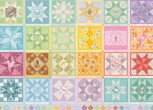 Puzzle Star Quilt Seasons
