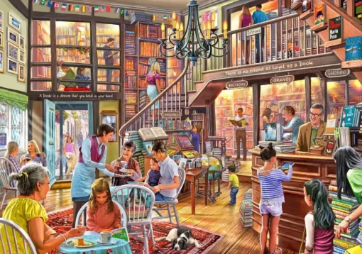 Puzzle Steve Crisp: Bookshop Tearoom 1000