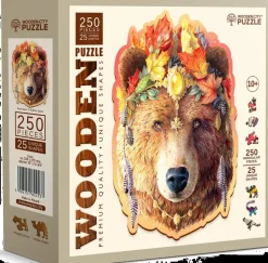 Puzzle Stylish Bear wooden