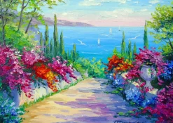 Puzzle Sunny Road to the Sea 1000