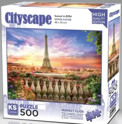 Puzzle Sunset In Eiffel