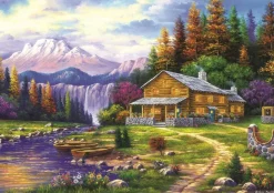 Puzzle Sunset in the Mountains