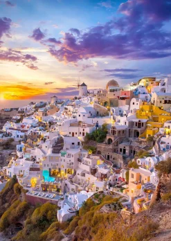 Puzzle Sunset over Santorini 1000