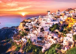 Puzzle Sunset over Santorini