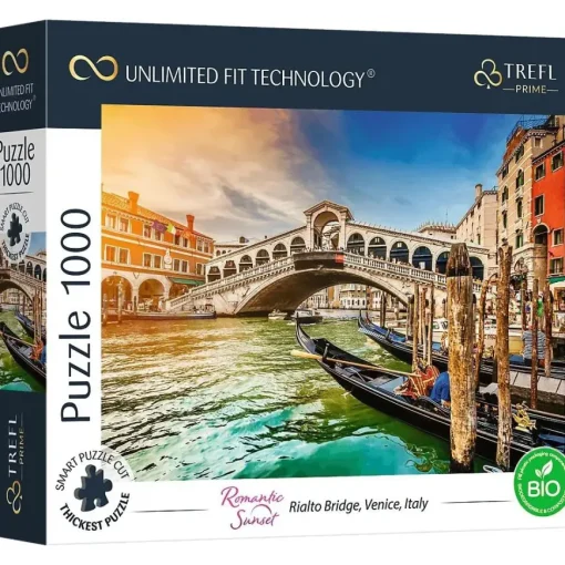 Puzzle Sunset, Rialto Bridge, Venice, Italy UFT