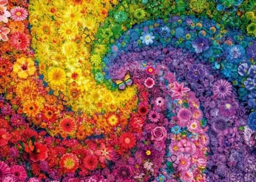 Puzzle Swirling colours in bloom