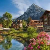 Puzzle The alps in summer