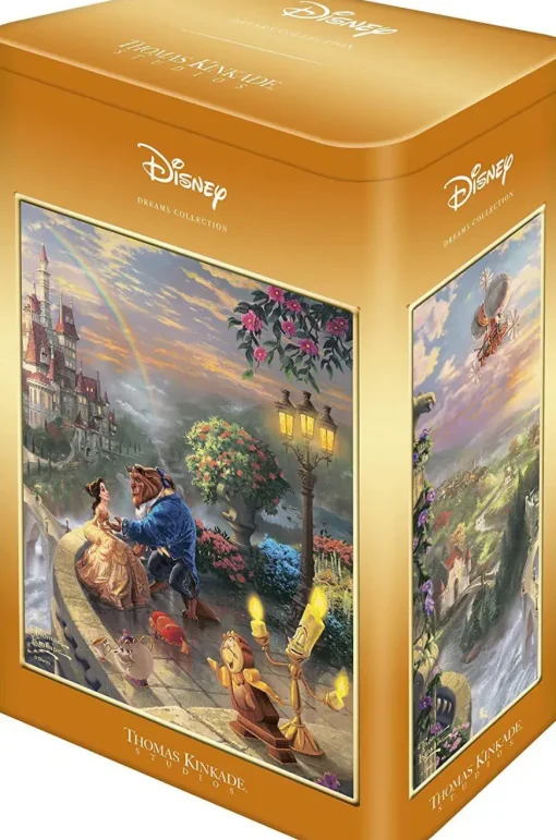 Puzzle Thomas Kinkade:  Disney: Beauty and the Beast tin box