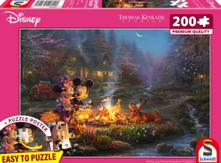 Puzzle Thomas Kinkade: Mickey and Minnie Sweetheart Campfire